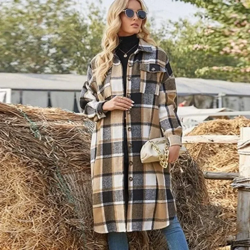 Fall Plaid Coat